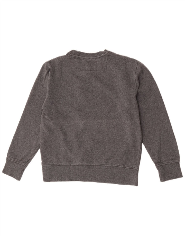 Moletom masculino DC Jumper pequeno cinza colorblock algodão
