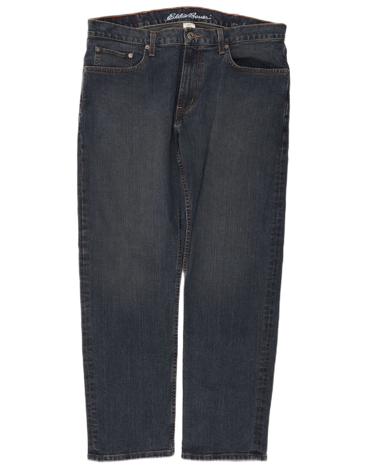 EDDIE BAUER Calça jeans reta masculina W36 L30 azul