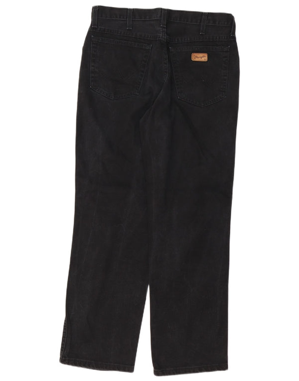 Wrangler Masculino Ohio Straight Jeans W33 L30 Algodão Preto