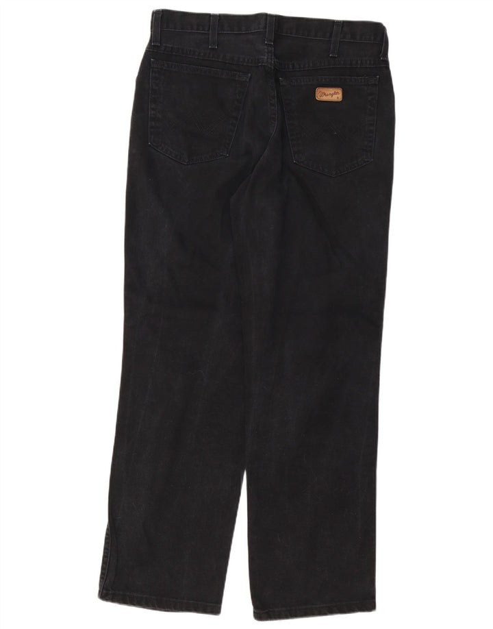 Wrangler Masculino Ohio Straight Jeans W33 L30 Algodão Preto
