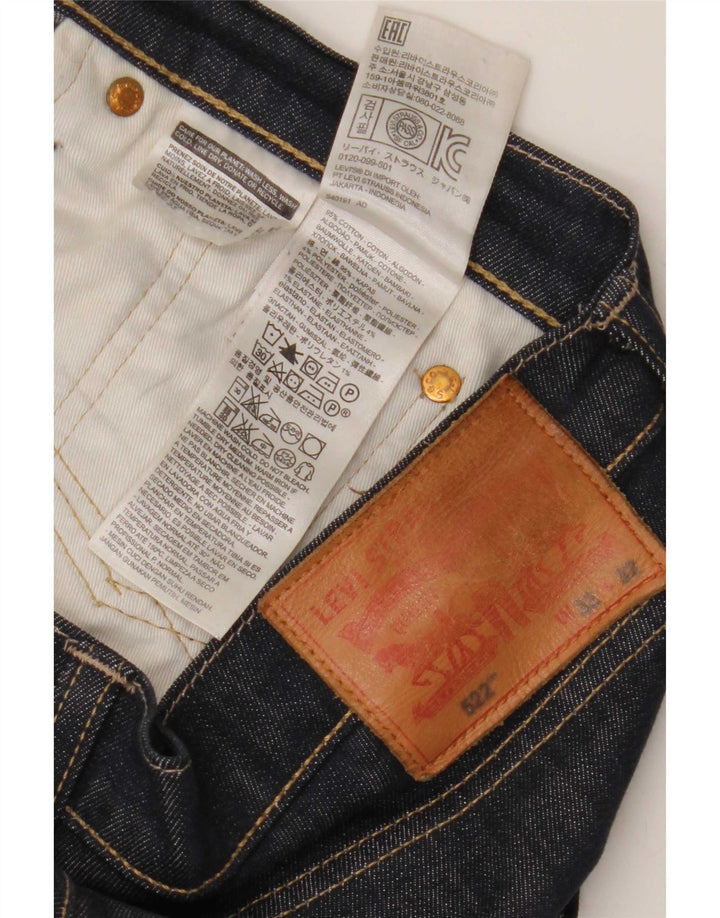 Levi's Masculino 522 Straight Jeans W32 L32 Azul Marinho Algodão