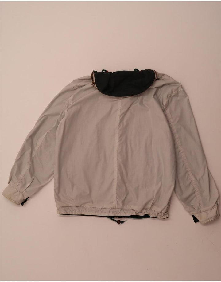 Jaqueta masculina estrelada com capuz reversível e ajuste solto Reino Unido 38 algodão bege médio