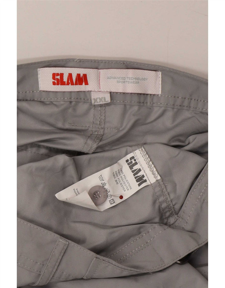 Shorts cargo masculino Slam 2XL W40 poliéster cinza