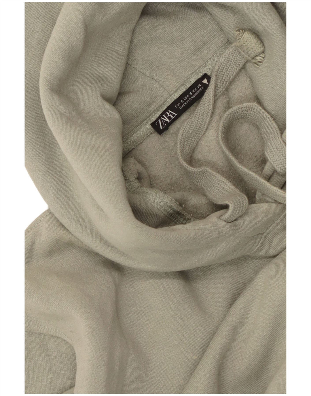 Zara Mens Loose Fit Hoodie Jumper Pequeno Verde