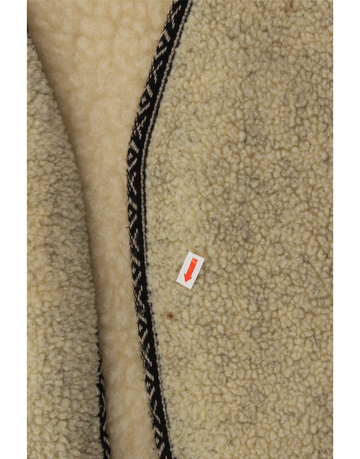 Colete masculino VINTAGE Sherpa IT 52/54 XL bege lã nova