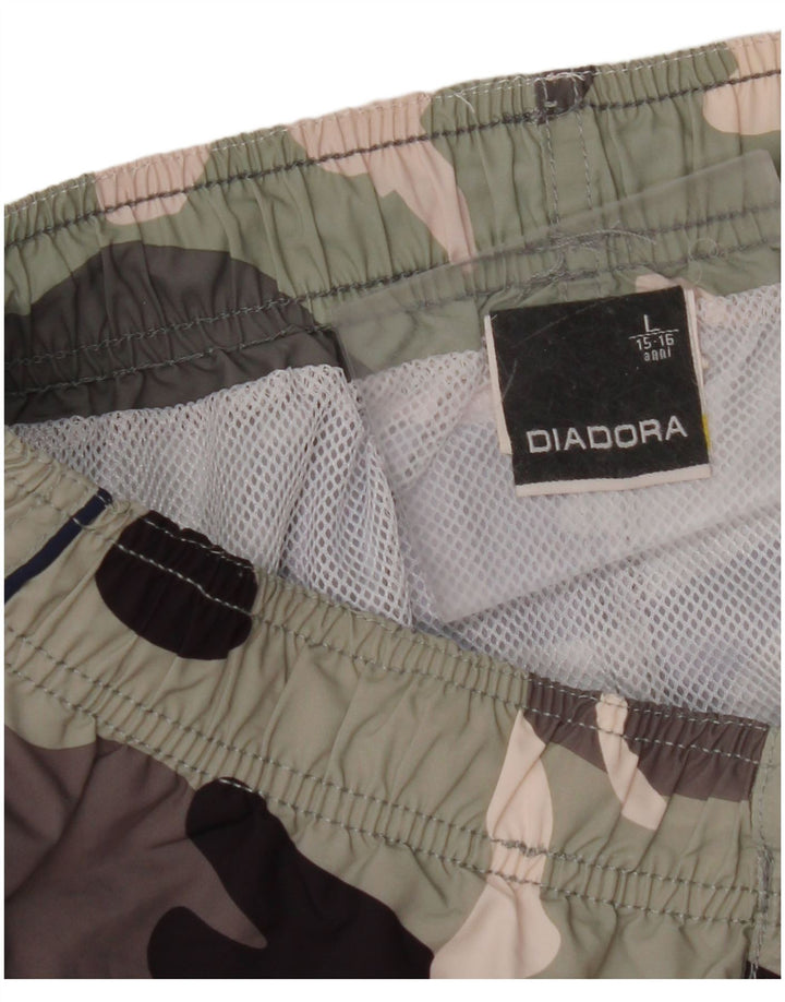 Shorts de banho DIADORA para meninos 15-16 anos grande camuflagem multicolorida