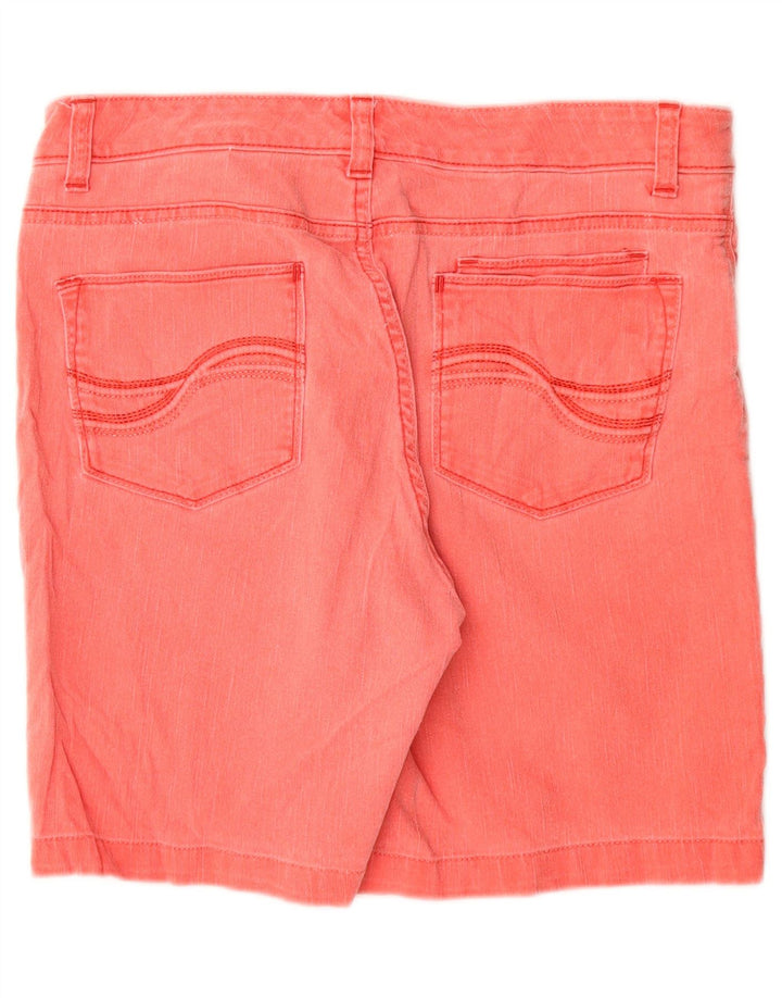 Lee Womens Perfect Fit Denim Shorts EUA 12 Grande W30 Algodão Rosa