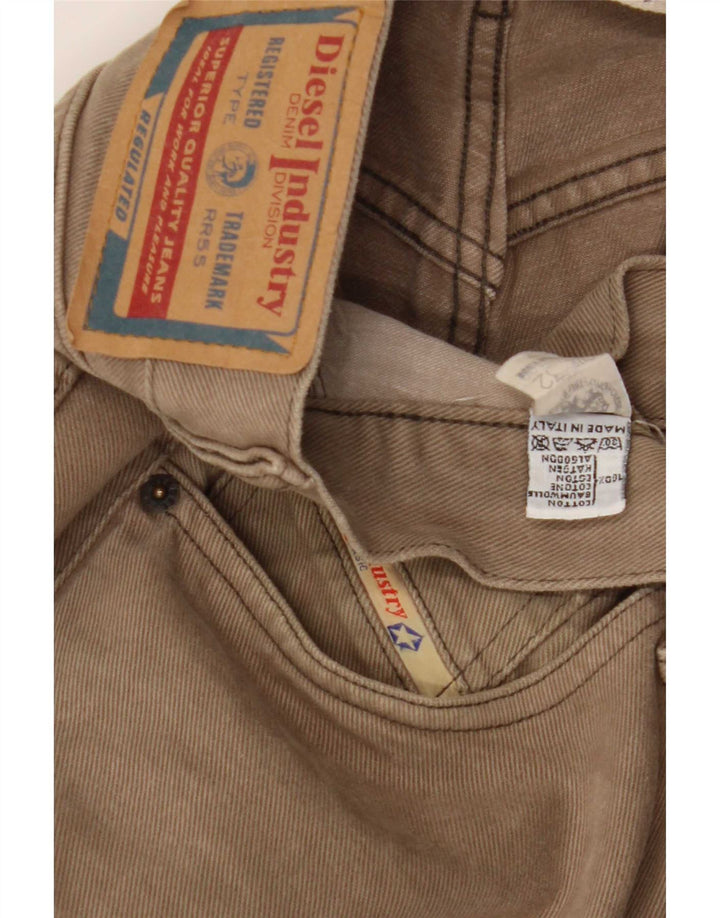 Jeans retos masculinos Diesel W32 L33 algodão marrom