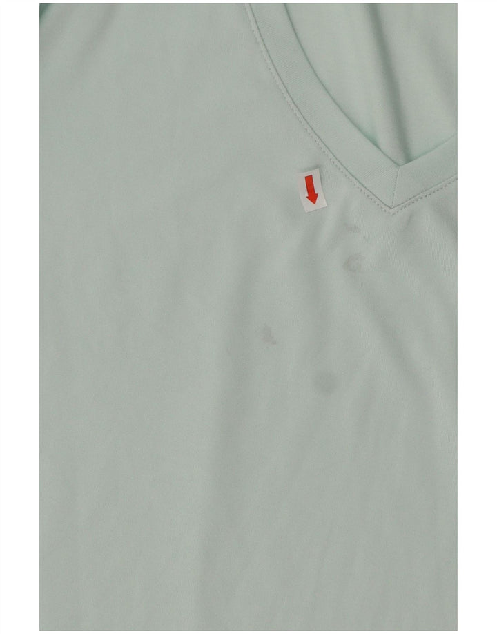 Camiseta feminina UNDER ARMOUR Heat Gear UK 14 poliéster turquesa médio