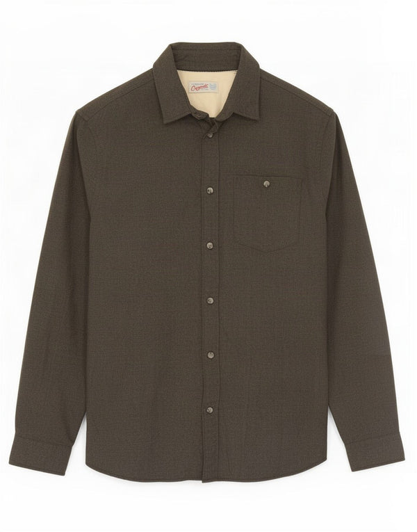 Camisa masculina de flanela Jack & Jones algodão cinza médio