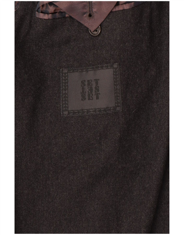 Sobretudo masculino vintage UK 44 2XL cinza