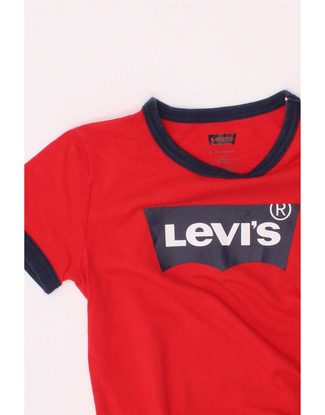 Camiseta Levi's Boys Graphic 3-4 Anos Vermelho Colorblock