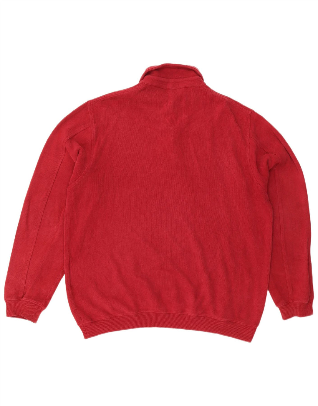 Suéter masculino Gant com gola polo e algodão vermelho médio