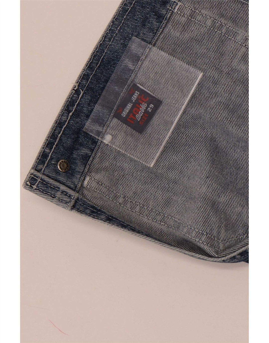 Macacão feminino vintage W29 L33 algodão azul