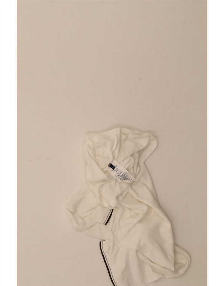 TRUSSARDI JEANS Womens Polo Shirt UK 18 XL White Cotton Vintage Trussardi Jeans and Second-Hand Trussardi Jeans from Messina Hembry 