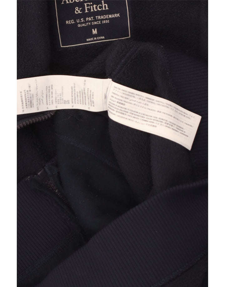 Jaqueta de lã masculina Abercrombie & Fitch Reino Unido 38 poliéster azul marinho médio