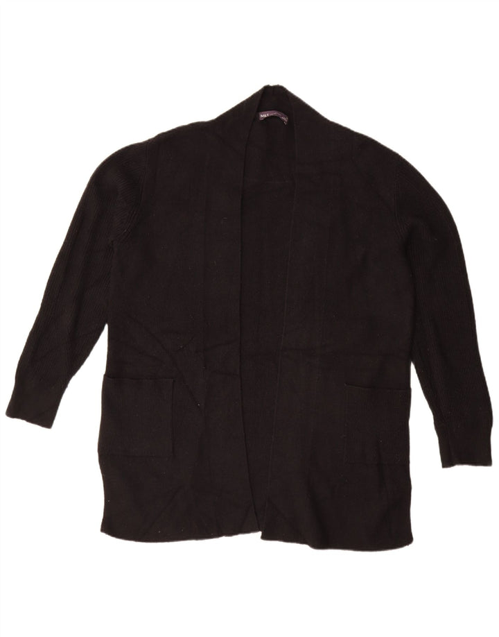 Suéter cardigã aberto grande Marks & Spencer Reino Unido 14 grande preto