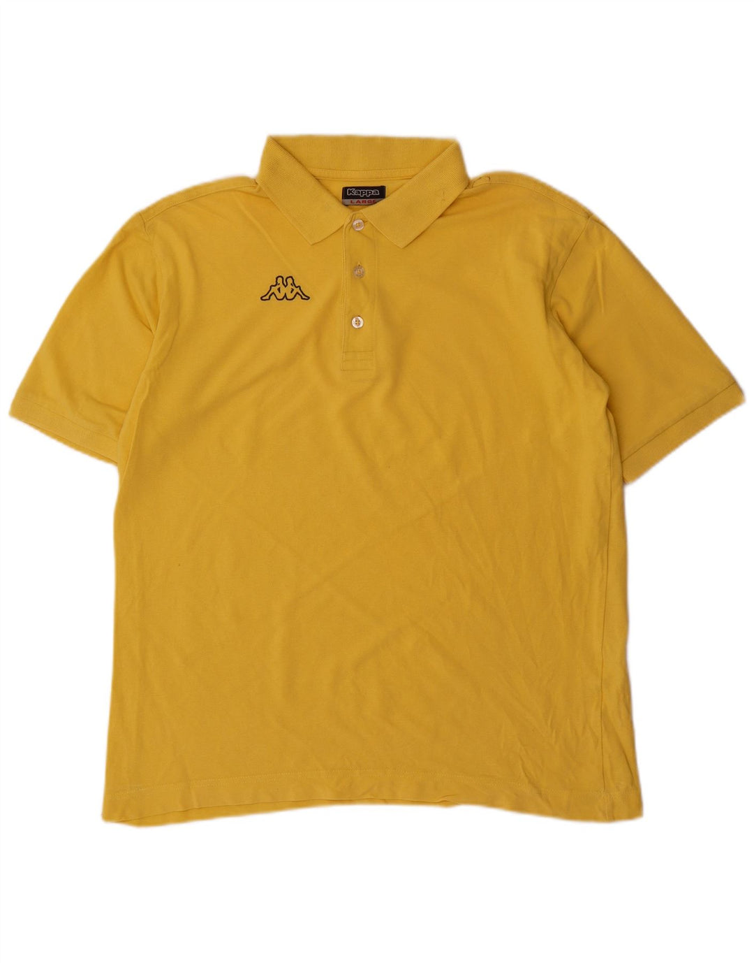 Camisa polo masculina Kappa grande amarela