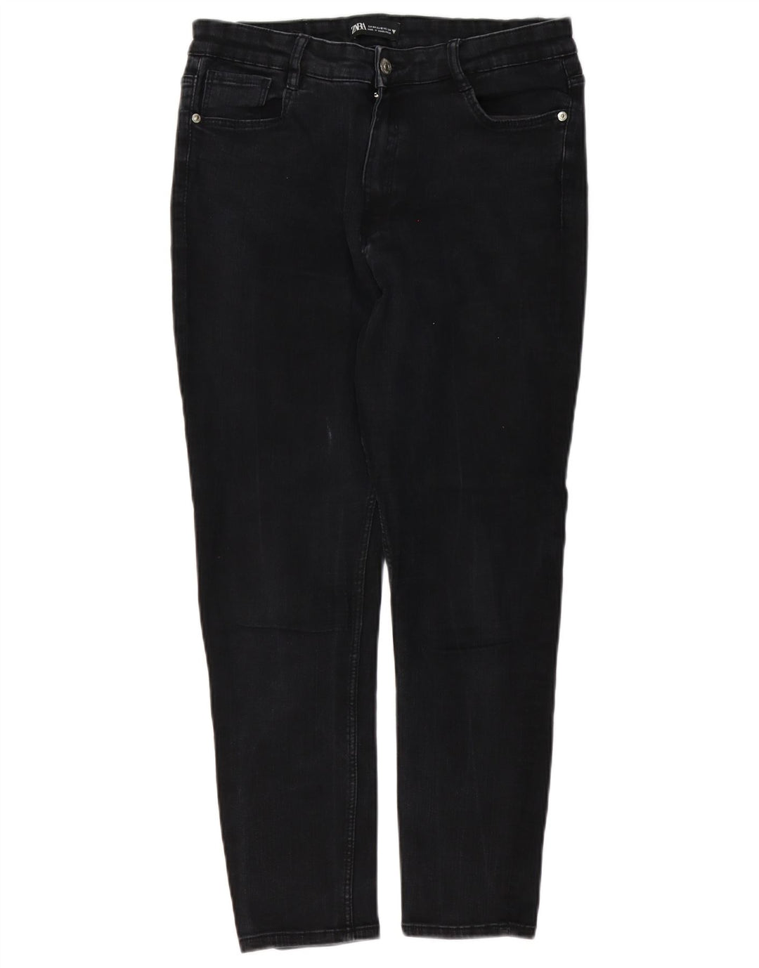 Zara Jeans Slim Feminino EU 44 XL W34 L26 Preto