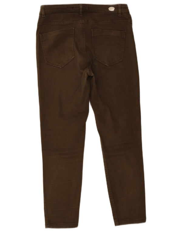 Calça jeans feminina Zara EU 38 pequena W28 L24 cáqui
