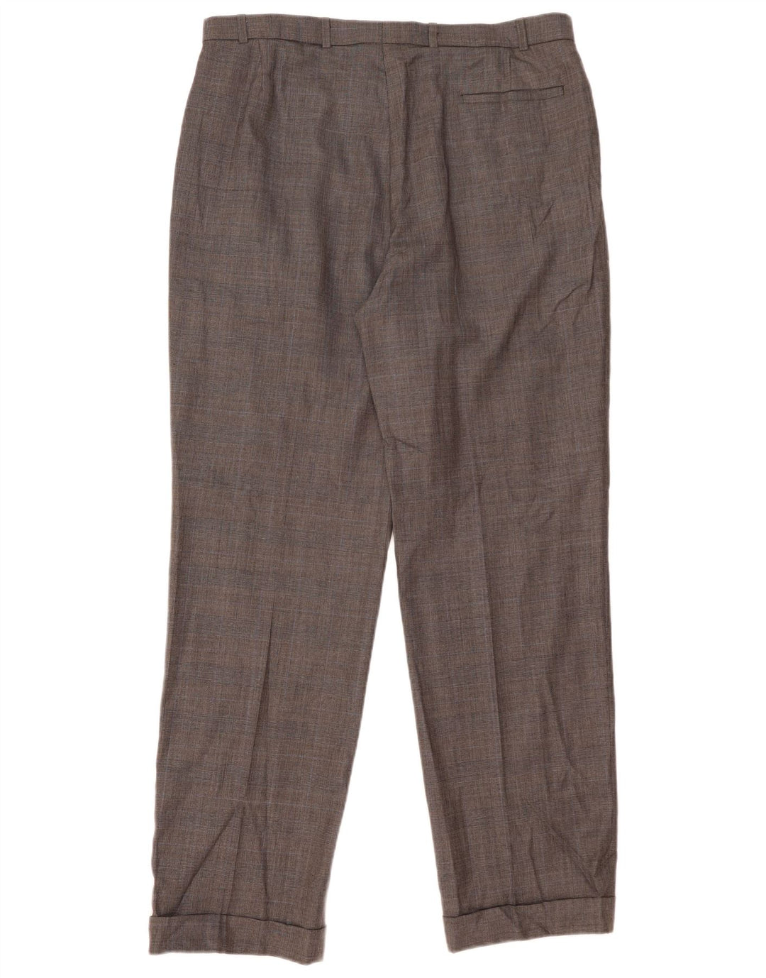 Calça masculina Marks & Spencer com pegged suit W38 L33 cinza xadrez nova lã