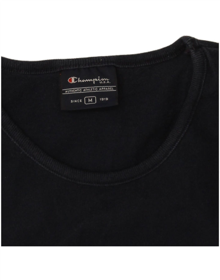 Camiseta feminina estampada Champion UK 12 médio azul marinho