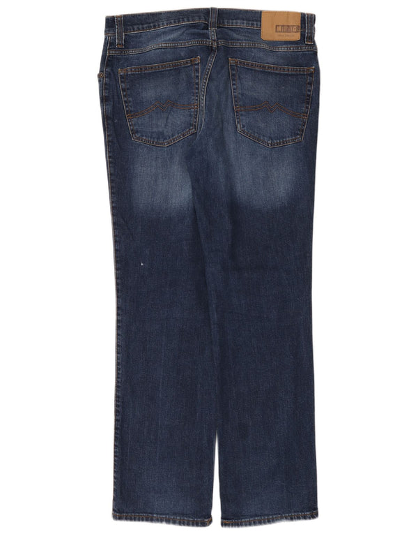 Mustang masculino Oklahoma Straight Jeans W36 L32 algodão azul