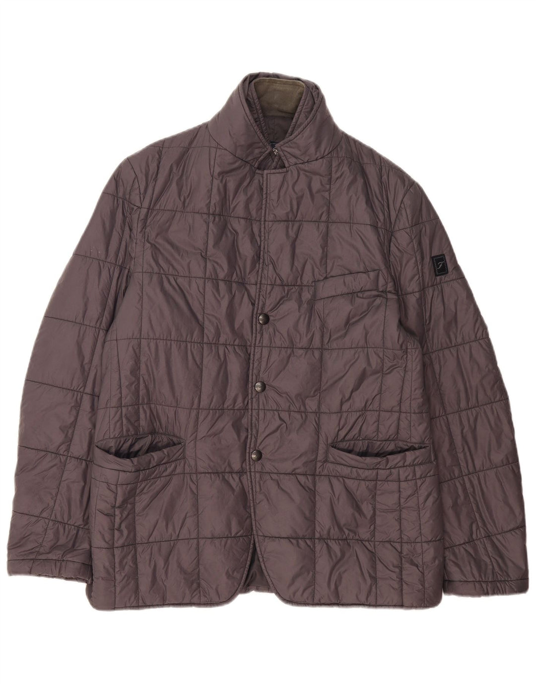 Jaqueta acolchoada masculina Fay UK 40 grande poliamida cinza