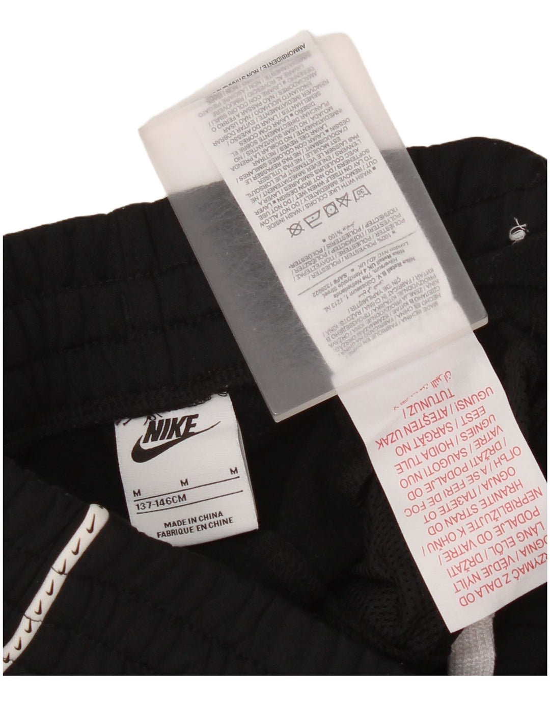 Calça de treino Nike Girls 10-11 anos médio preto poliéster