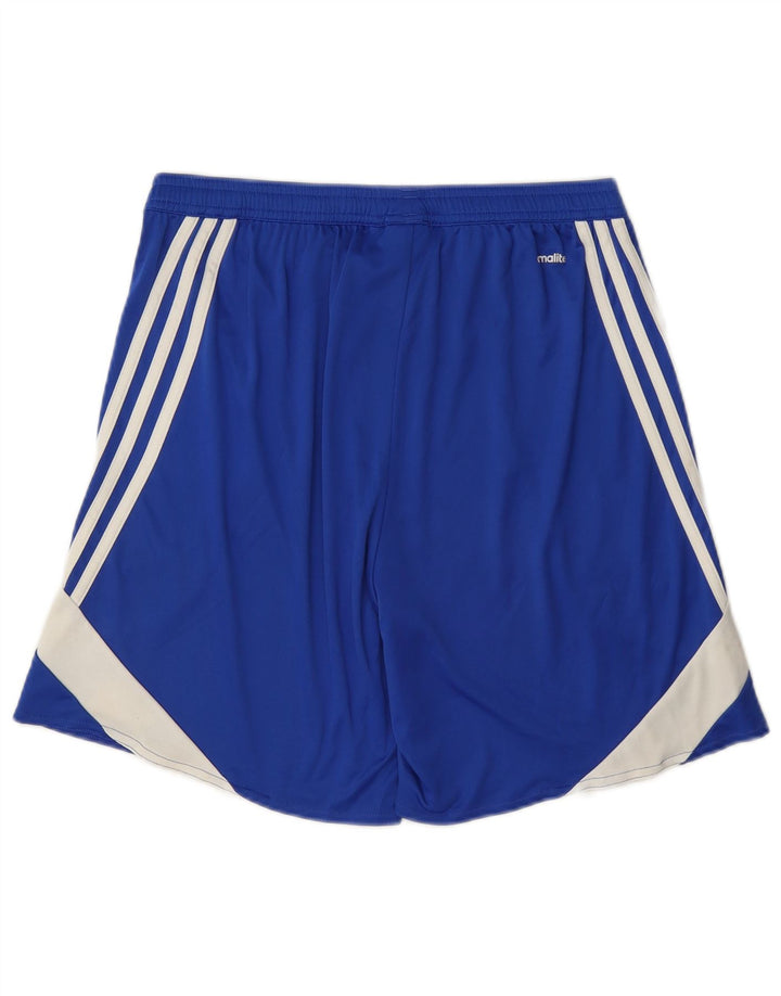 Adidas Masculino Climalite Sport Shorts Médio Azul Colorblock Poliéster
