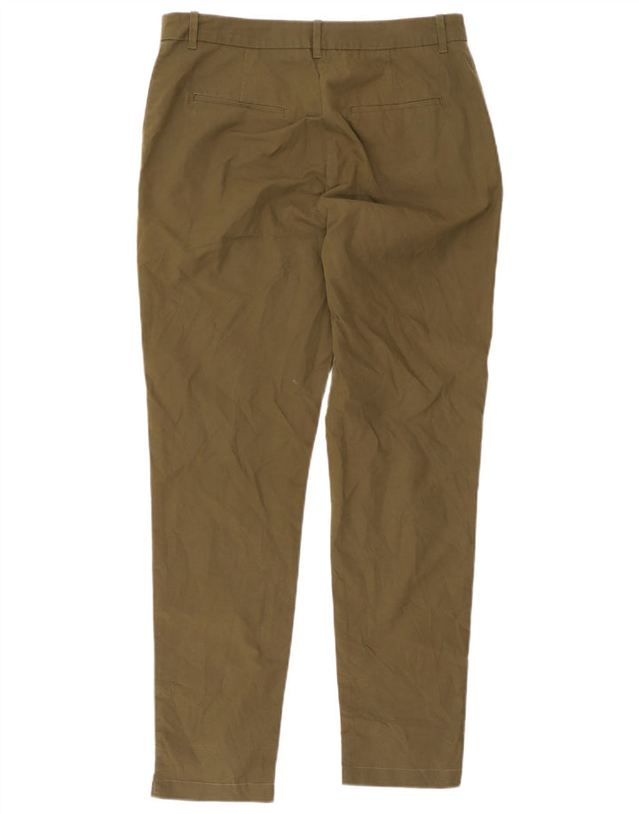 Calça Capri Feminina Slim Marks & Spencer Reino Unido 12 Médio W32 L20 Cáqui