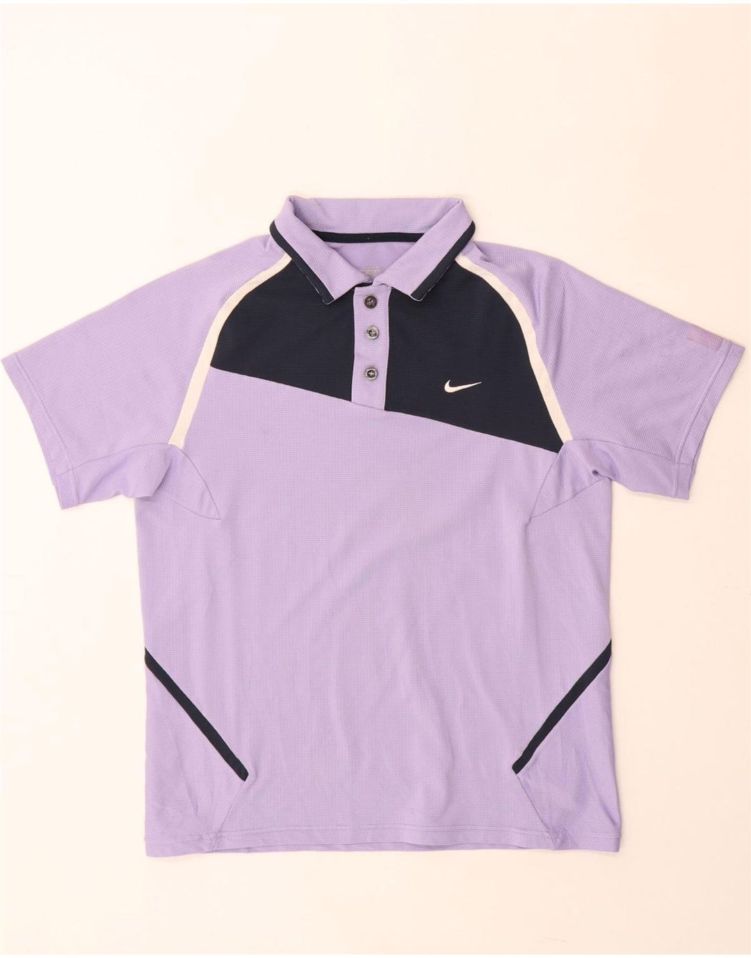 Camisa polo masculina Nike UK 39/41 médio roxo colorblock poliéster