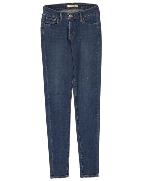 Calça jeans feminina Levi's 710 Super Skinny W26 L32 azul algodão