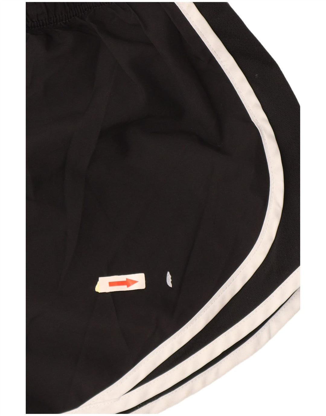 Shorts esportivos femininos NIKE UK 8 pequenos poliéster preto