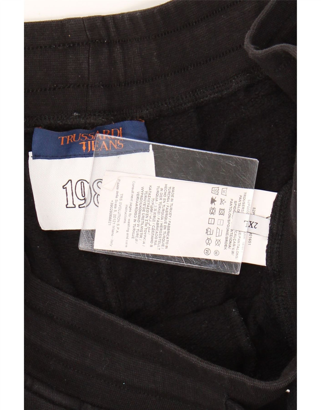 Trussardi Feminino UK 20 2XL Algodão Preto