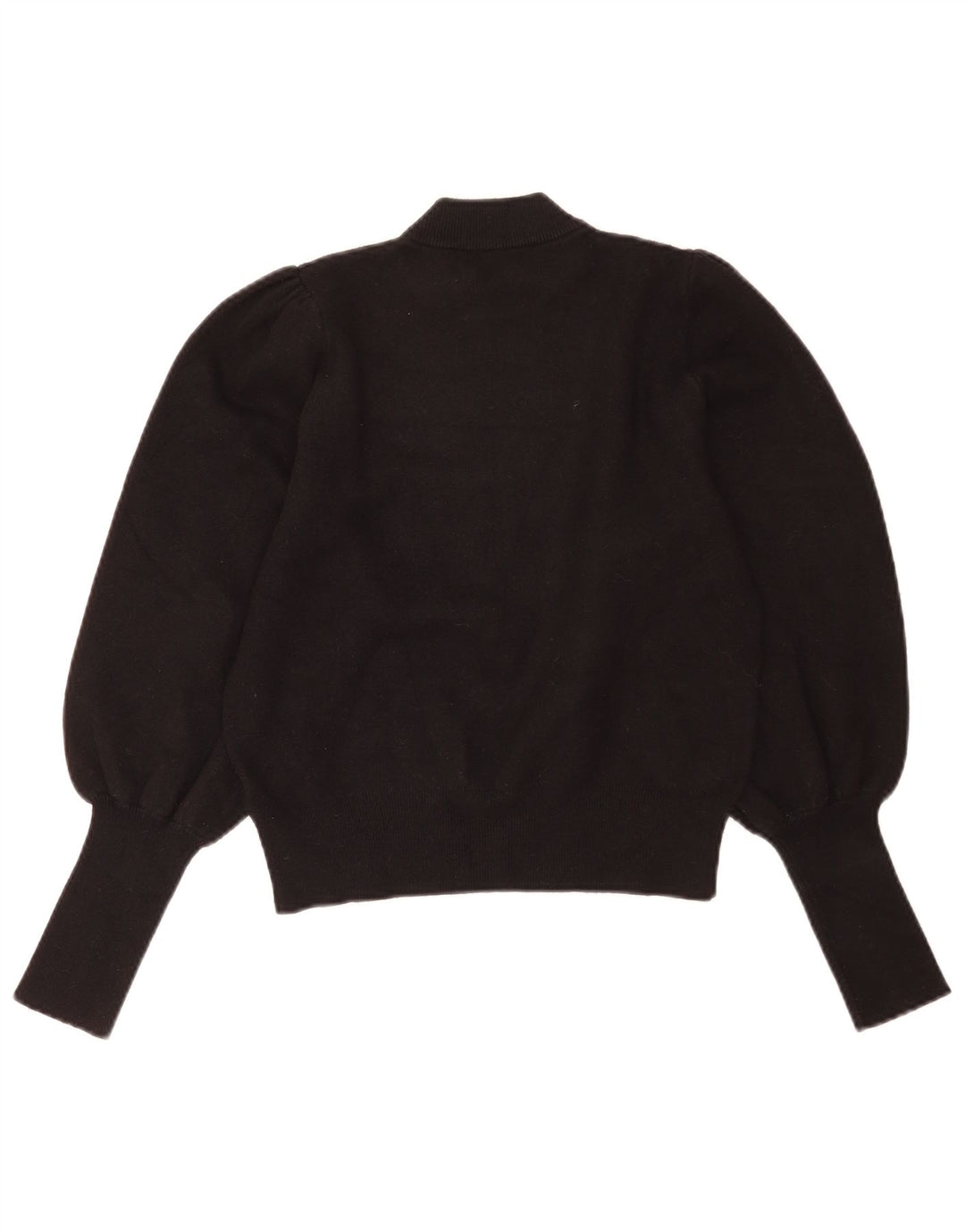 Suéter feminino Zara com gola tartaruga Reino Unido 12 médio preto