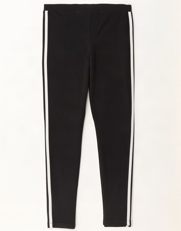 Leggings Adidas Femininas UK 10 Pequenas Pretas