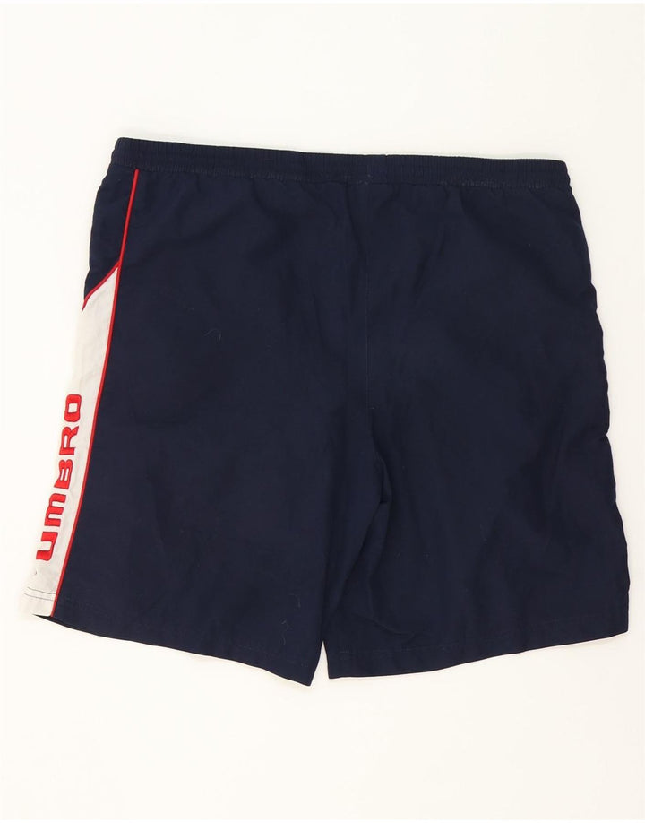 Shorts de natação masculino gráfico UMBRO médio azul marinho poliéster colorido