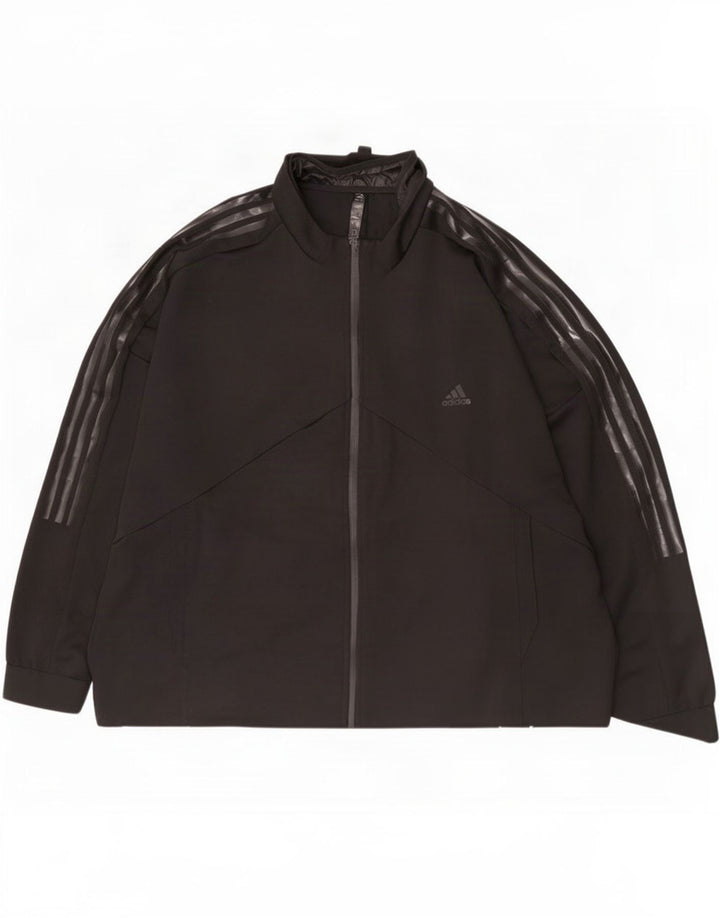 Adidas Mens Graphic Tracksuit Top Jaqueta 2XL Poliéster Preto