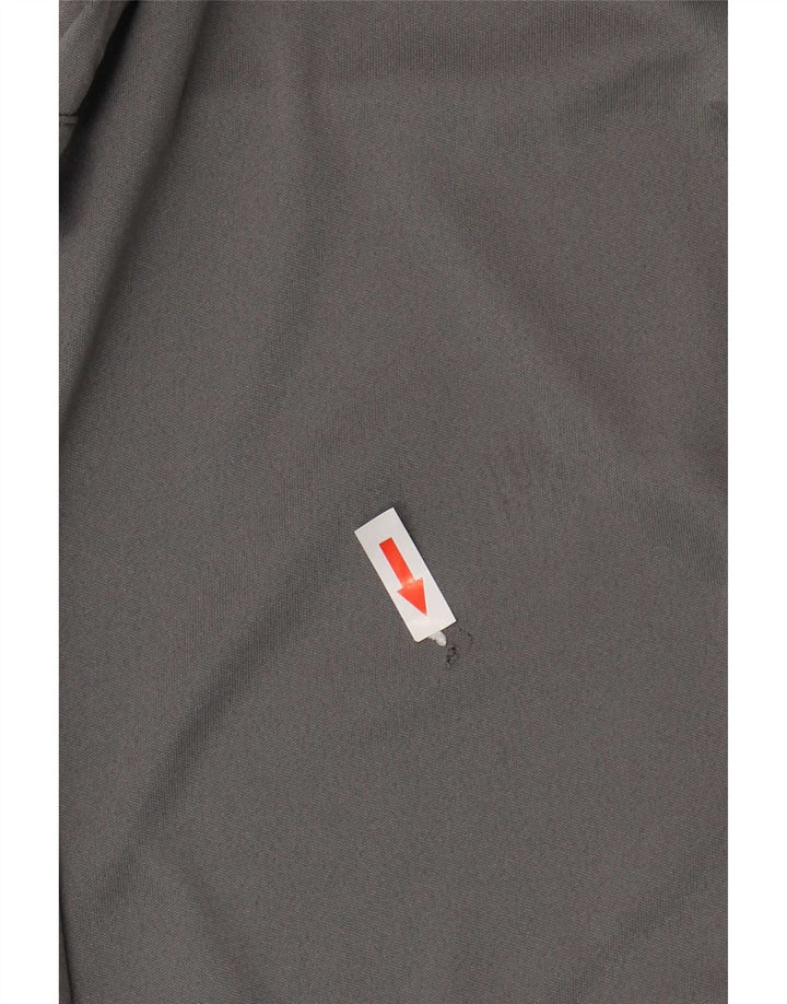 Calça de treino feminina Reebok UK 14 grande poliéster cinza