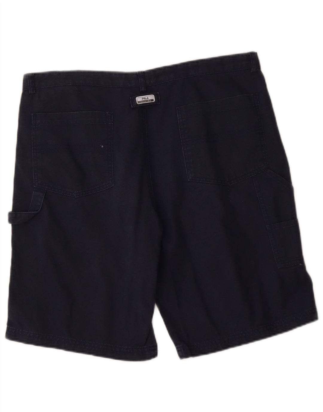 FILA Mens Cargo Shorts IT 52 XL W36 Azul Marinho Algodão