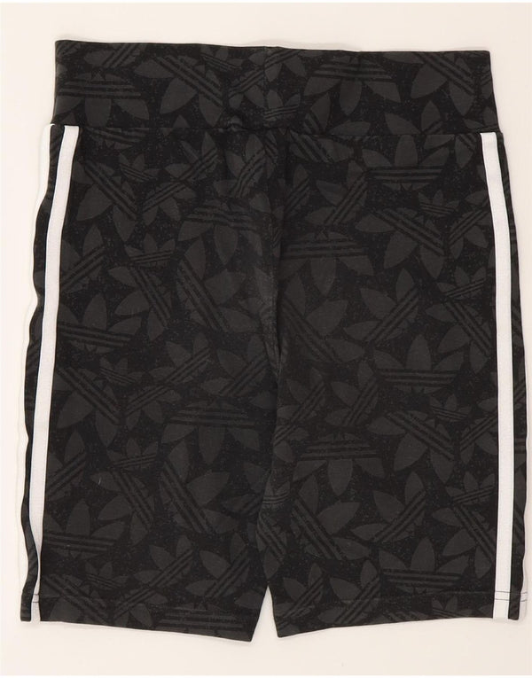 Shorts esportivos gráficos Adidas para meninas 13-14 anos cinza algodão