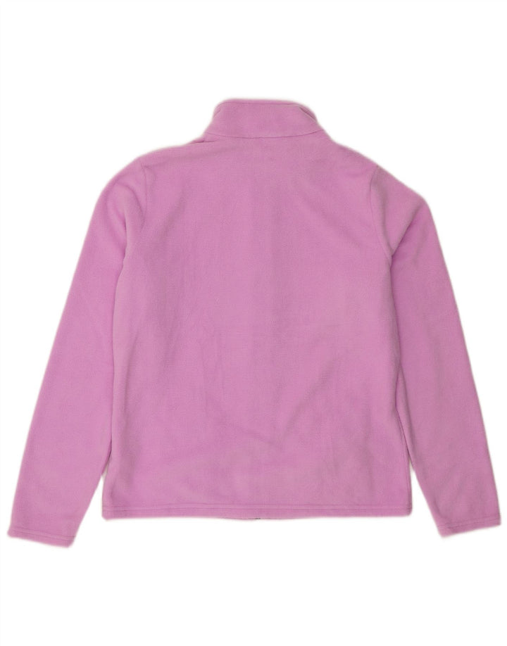 Jaqueta de lã feminina Marks & Spencer Reino Unido 12 poliéster roxo médio