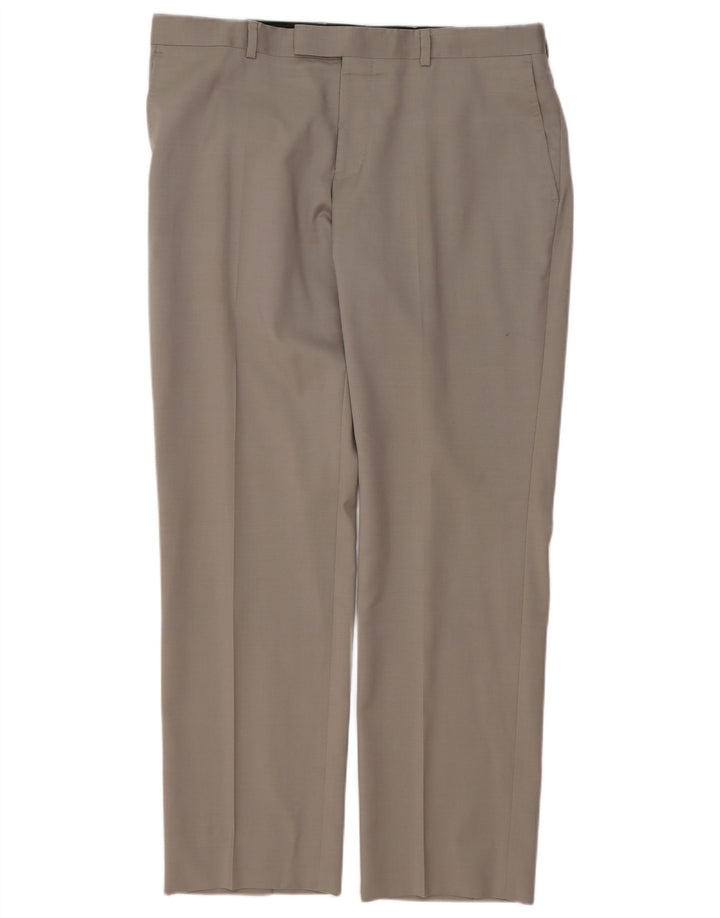 Calça masculina reta DKNY W36 L31 cinza