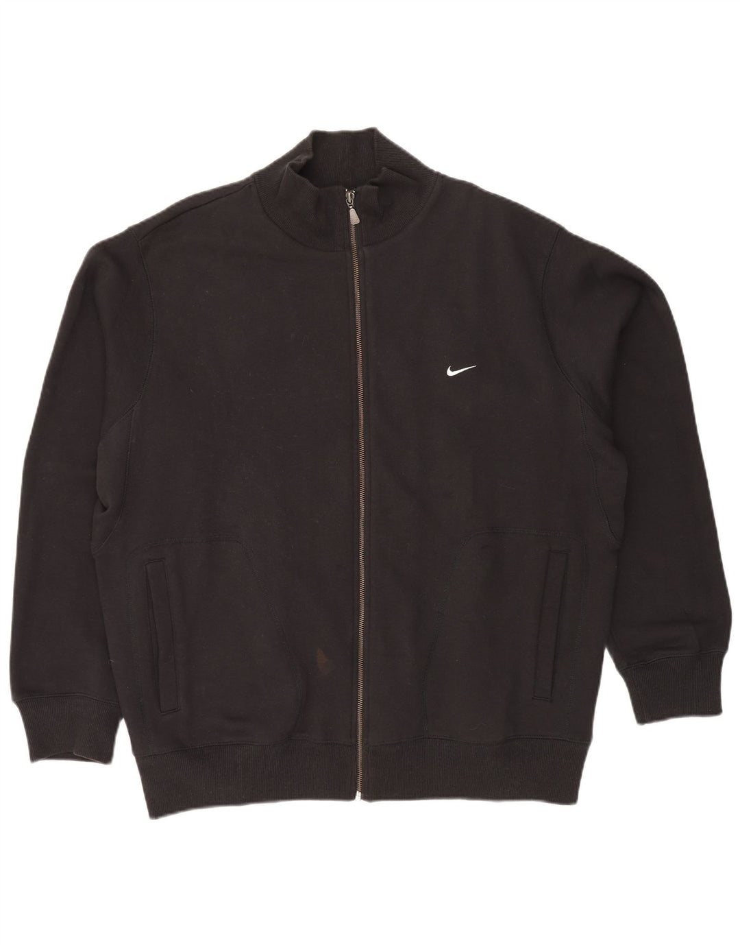NIKE Mens Tracksuit Top Jacket UK 45/47 XL Preto Algodão