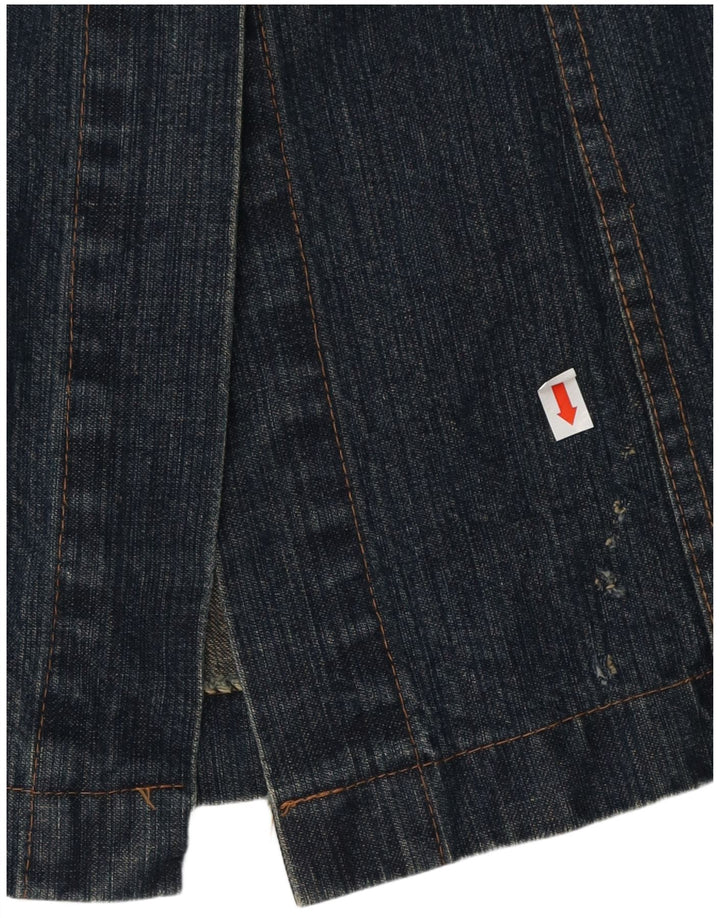 BELLINI Womens Denim Coat UK 14 Large Blue Cotton