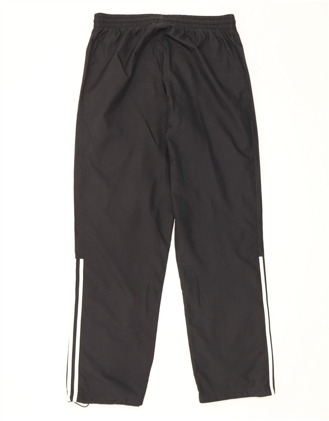 Calças de treino masculinas Adidas UK 38/40 poliéster preto médio