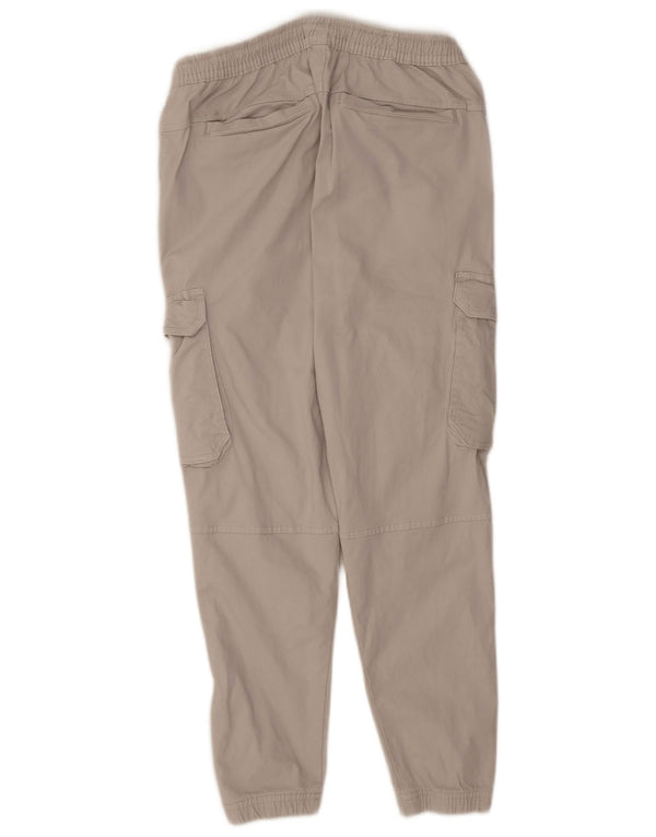Zara Mens Joggers Cargo Calças Médio W31 L28 Algodão Cinza