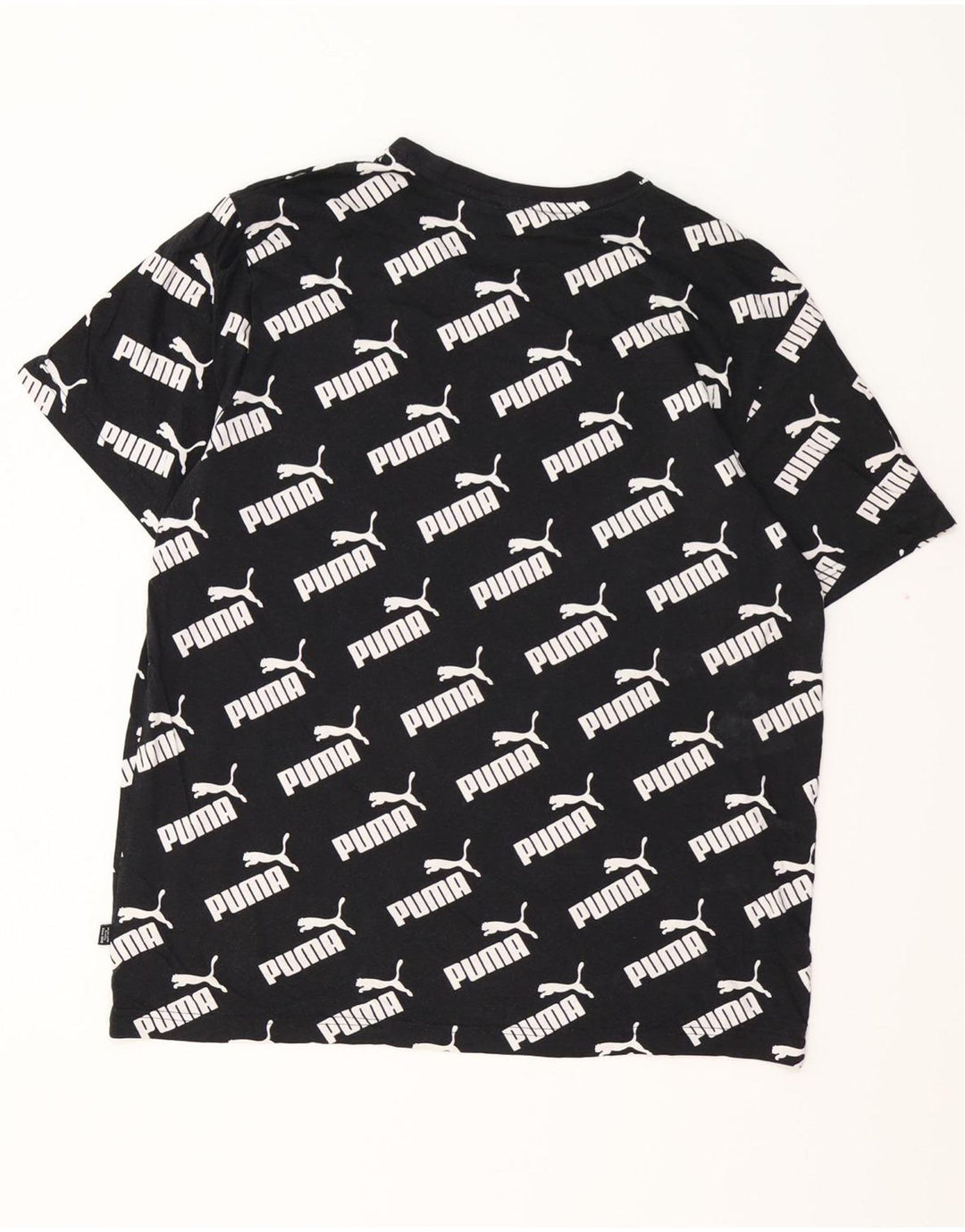 Camiseta masculina PUMA Graphic Top médio algodão preto