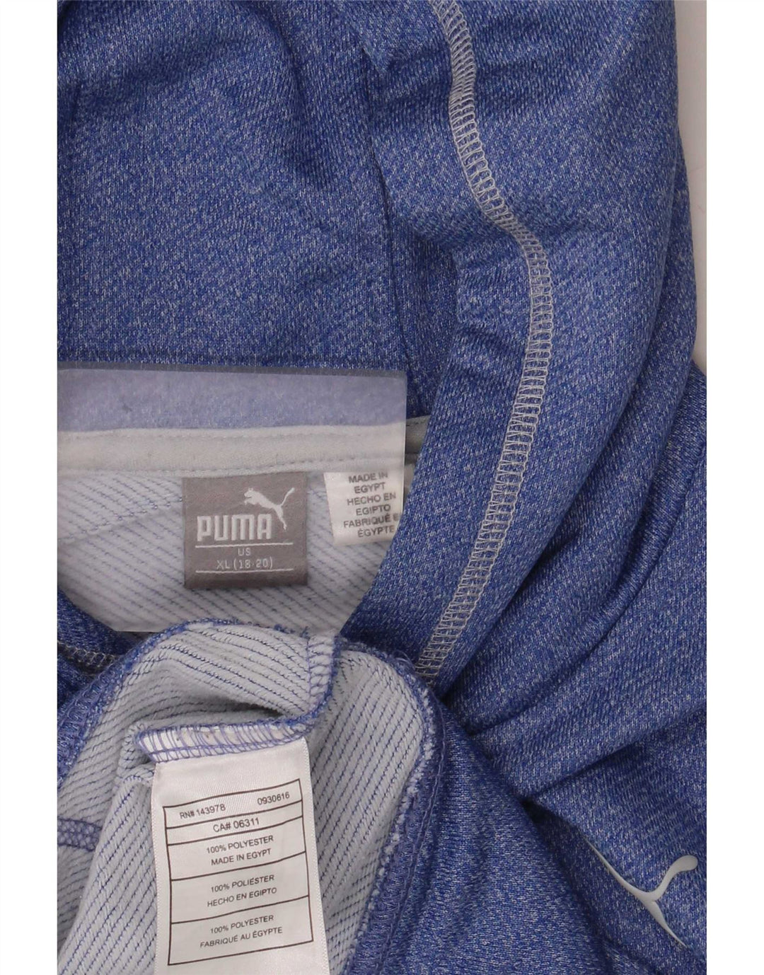 Puma Meninos Hoodie Jumper 15-16 Anos XL Azul Poliéster